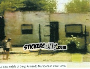 Sticker Casa Di Diego - Maradona Il Più Grande n. 1 - Preziosi