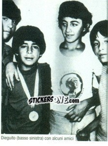 Sticker Diego Da Piccolo (Maradona) - Maradona Il Più Grande n. 11 - Preziosi