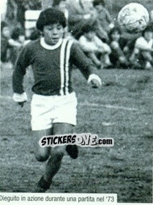 Sticker Maradona Da Piccolo 1973 - Maradona Il Più Grande n. 12 - Preziosi