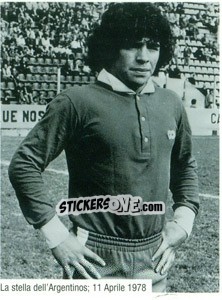 Sticker Maradona All'Argentinos Juniors - Maradona Il Più Grande n. 27 - Preziosi
