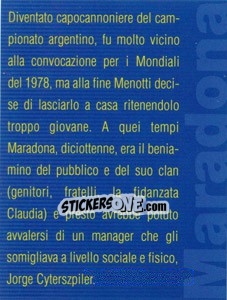 Sticker Figurina 28 - Maradona Il Più Grande n. 28 - Preziosi