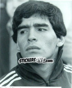 Sticker Maradona In Tuta - Maradona Il Più Grande n. 34 - Preziosi