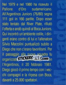 Sticker Figurina 39 - Maradona Il Più Grande n. 39 - Preziosi