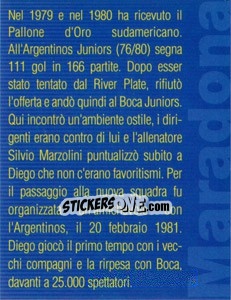 Sticker Figurina 39 - Maradona Il Più Grande - Preziosi