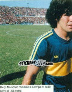 Sticker Maradona Al Boca - Maradona Il Più Grande n. 47 - Preziosi