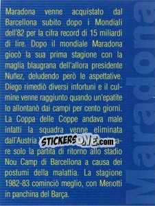 Sticker Figurina 54 - Maradona Il Più Grande - Preziosi