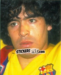 Sticker Maradona Barcelona - Maradona Il Più Grande n. 67 - Preziosi