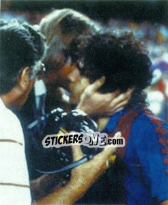 Sticker Maradona Al Barcelona - Maradona Il Più Grande n. 75 - Preziosi