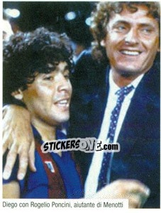 Sticker Maradona Al Barcelona - Maradona Il Più Grande n. 76 - Preziosi