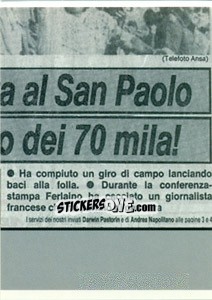 Sticker Figurina 81 - Maradona Il Più Grande n. 81 - Preziosi
