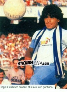 Sticker Maradona Presentato Al Napoli - Maradona Il Più Grande n. 83 - Preziosi