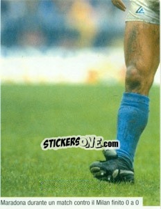 Sticker Maradona Al Napoli - Maradona Il Più Grande n. 87 - Preziosi