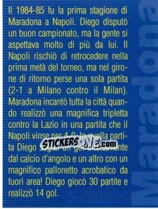 Sticker Figurina 92 - Maradona Il Più Grande n. 92 - Preziosi