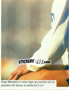 Sticker Maradona In Azione Con Il Napoli - Maradona Il Più Grande n. 96 - Preziosi