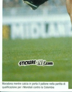Sticker Figurina 100 - Maradona Il Più Grande n. 100 - Preziosi