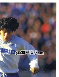 Sticker Maradona Napoli - Maradona Il Più Grande n. 105 - Preziosi