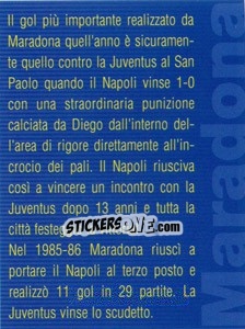 Sticker Figurina 110 - Maradona Il Più Grande n. 110 - Preziosi