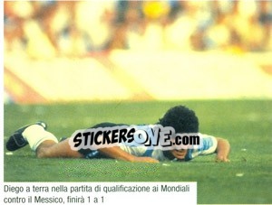 Sticker Figurina 123 - Maradona Il Più Grande - Preziosi