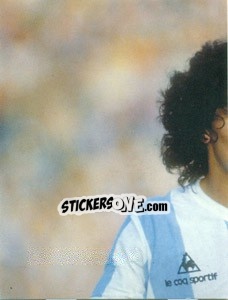 Sticker Maradona Con La Maglia Dell'Argentina - Maradona Il Più Grande n. 124 - Preziosi