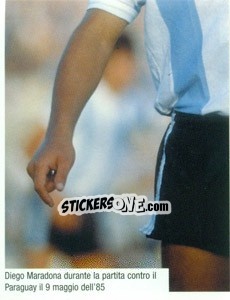 Sticker Maradona Con La Maglia Dell'Argentina - Maradona Il Più Grande n. 127 - Preziosi