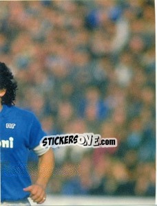 Sticker Maradona Con La Maglia Del Napoli - Maradona Il Più Grande n. 130 - Preziosi