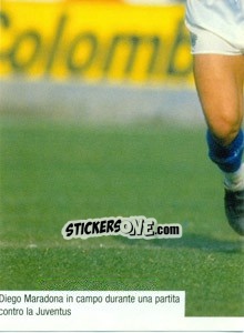 Sticker Maradona Con La Maglia Del Napoli - Maradona Il Più Grande n. 131 - Preziosi