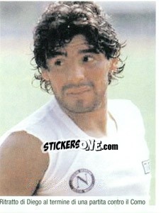 Sticker Maradona Al Termine Di Una Partita Contro Il Como - Maradona Il Più Grande n. 134 - Preziosi