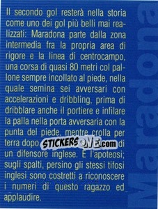 Sticker Descrizione Match - Maradona Il Più Grande n. 143 - Preziosi