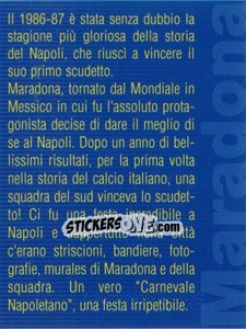 Sticker Descrizione - Maradona Il Più Grande n. 155 - Preziosi