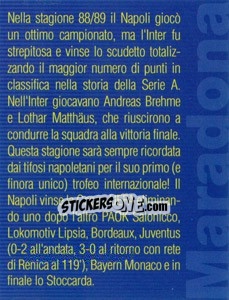 Sticker Figurina 172 - Maradona Il Più Grande n. 172 - Preziosi