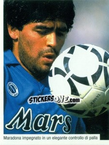 Sticker Maradona Al Napoli - Maradona Il Più Grande n. 176 - Preziosi