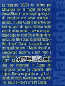 Sticker Figurina 183 - Maradona Il Più Grande n. 183 - Preziosi
