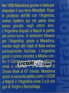 Sticker Figurina 186 - Maradona Il Più Grande n. 186 - Preziosi