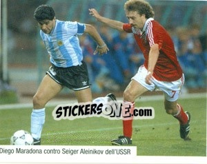 Sticker Figurina 190 - Maradona Il Più Grande n. 190 - Preziosi