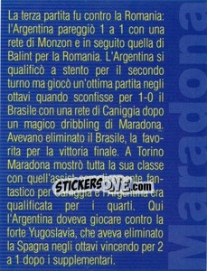 Sticker Figurina 192 - Maradona Il Più Grande n. 192 - Preziosi