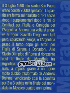 Sticker Figurina 197 - Maradona Il Più Grande - Preziosi