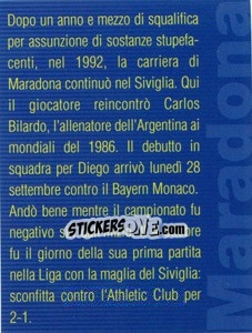 Sticker Figurina 205 - Maradona Il Più Grande n. 205 - Preziosi