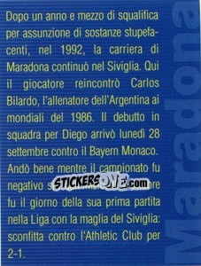 Sticker Figurina 205 - Maradona Il Più Grande - Preziosi