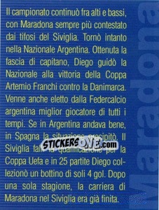 Sticker Figurina 206 - Maradona Il Più Grande n. 206 - Preziosi
