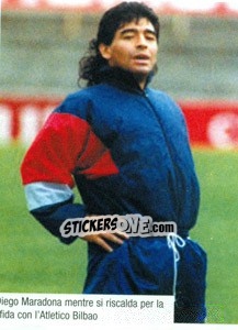 Sticker Maradona Si Allena Con Il Siviglia - Maradona Il Più Grande n. 210 - Preziosi