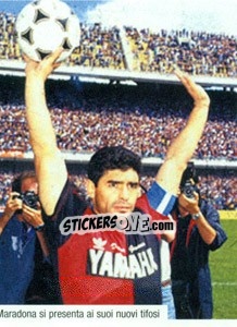 Sticker Maradona Al Newell'S Old Boys - Maradona Il Più Grande n. 221 - Preziosi