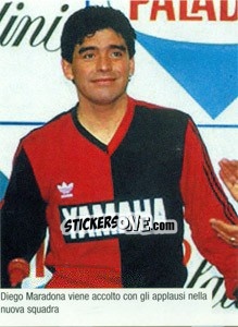 Sticker Maradona Al Newell'S Old Boys - Maradona Il Più Grande n. 222 - Preziosi