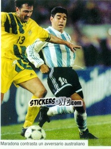 Sticker Figurina 231 - Maradona Il Più Grande n. 231 - Preziosi