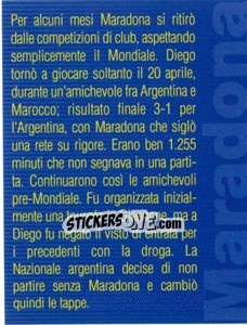 Figurina Figurina 232 - Maradona Il Più Grande - Preziosi