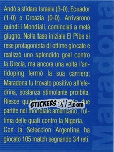 Sticker Figurina 233 - Maradona Il Più Grande - Preziosi