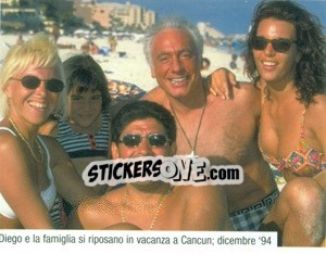 Figurina Figurina 244 - Maradona Il Più Grande n. 244 - Preziosi
