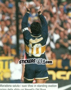 Sticker Maradona Saluta I Tifosi Al Boca - Maradona Il Più Grande n. 263 - Preziosi