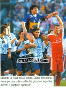 Sticker Festa In Onore Di Maradona - Maradona Il Più Grande n. 281 - Preziosi