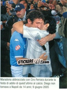 Sticker Diego Armando Maradona / Ciro Ferrara - Maradona Il Più Grande n. 287 - Preziosi