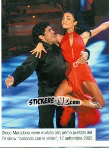 Sticker Maradona In Trasmissione - Maradona Il Più Grande n. 294 - Preziosi